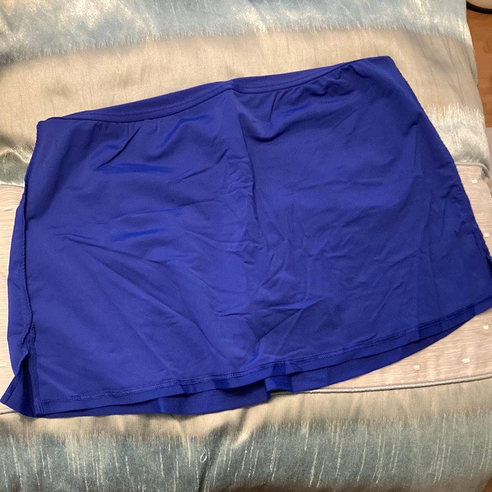 Christina Swim Bikini Skirt/Skort Bottoms Blue Size 14